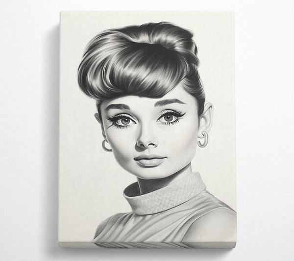 Audrey Hepburn Woman Sketch