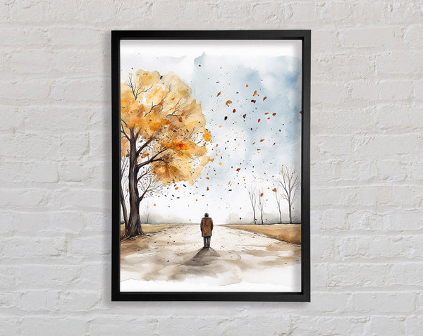 Autumn Walk Watercolour