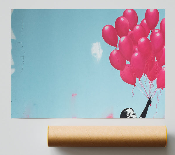 Balloon Girl Pink Banksy