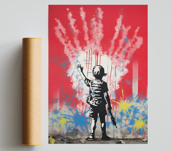 Banksy Raygun Boy