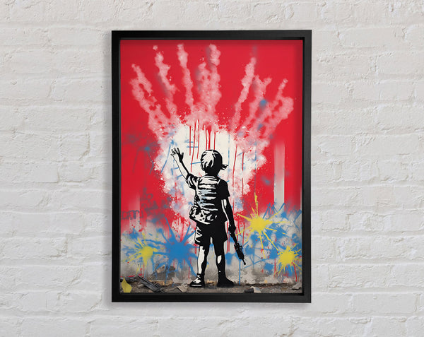 Banksy Raygun Boy