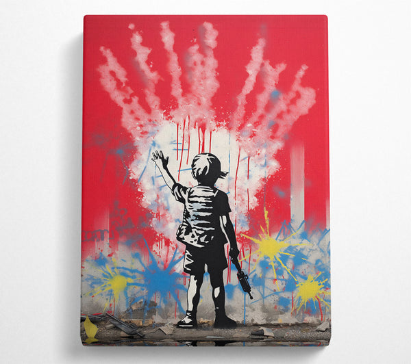 Banksy Raygun Boy