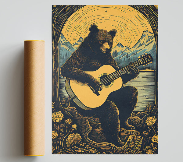 Bear Playing Guitar