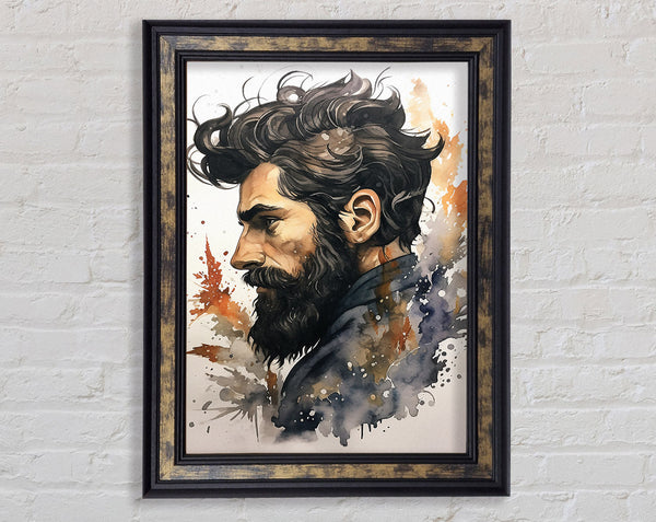 Bearded Man Watercolour