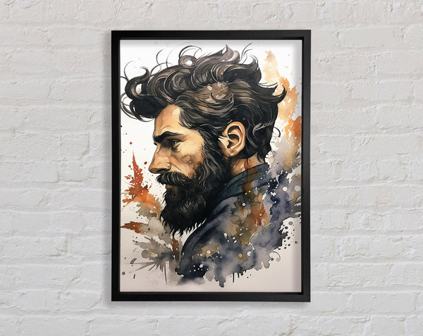 Bearded Man Watercolour