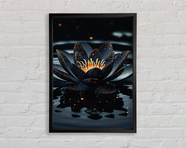 Black Lotus On A Lake