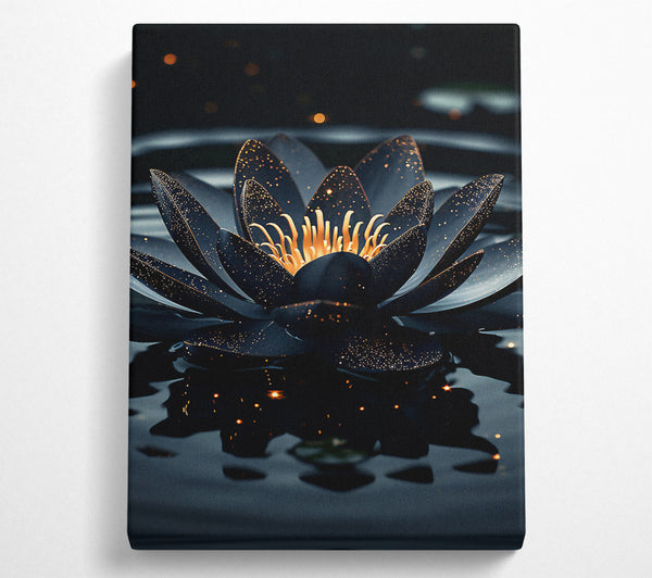 Black Lotus On A Lake