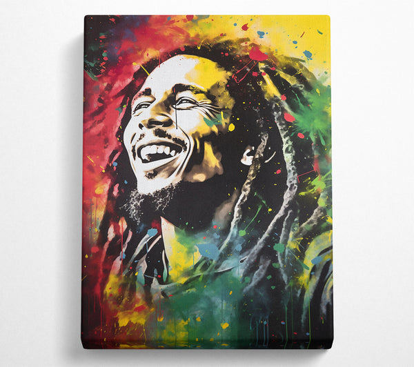 Bob Marley Watercolour Splash