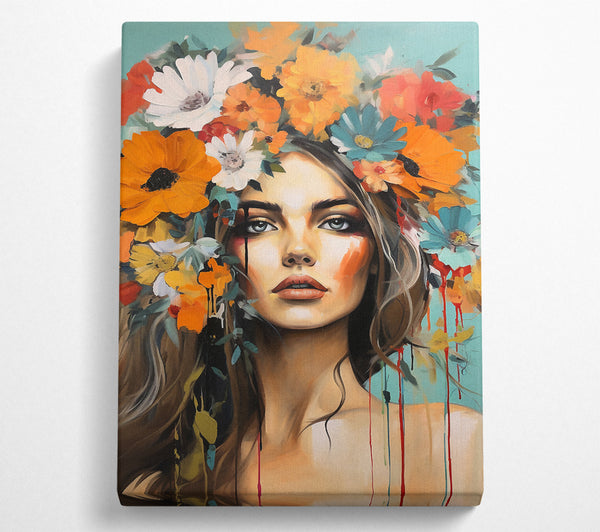 Boho Flower Girl Art