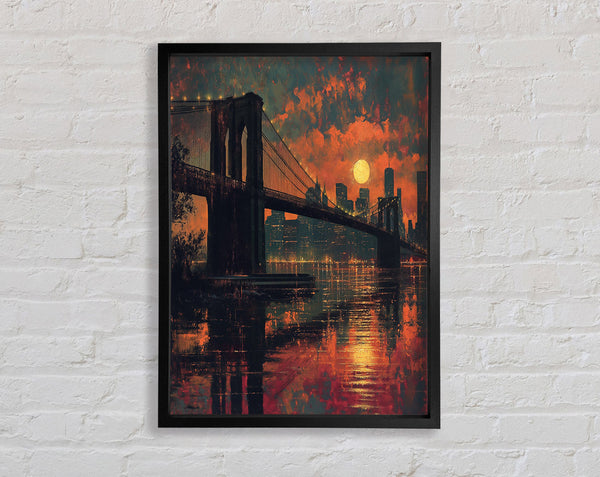 Brooklyn Bridge Firesky