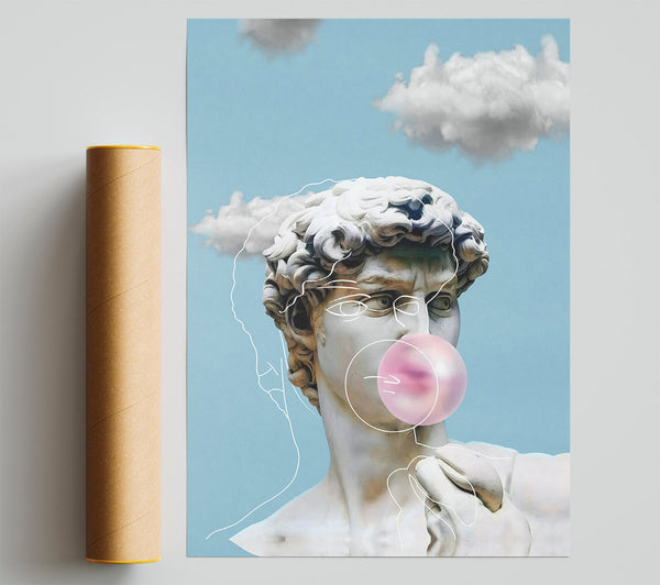 Bubblegum Greek Statue