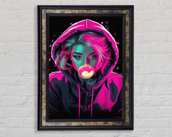 Bublegum Girl Hoodie Cyberpunk Girl