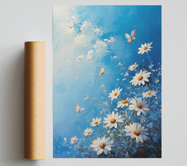 Butterfiles And Daises