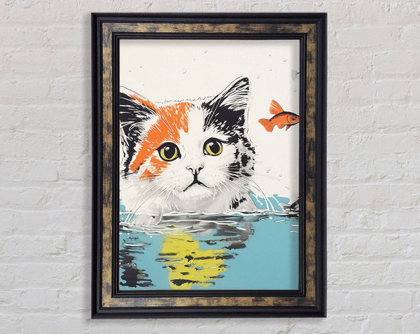 Cat And Gold Fish