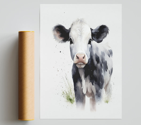 Cow In Watercolour