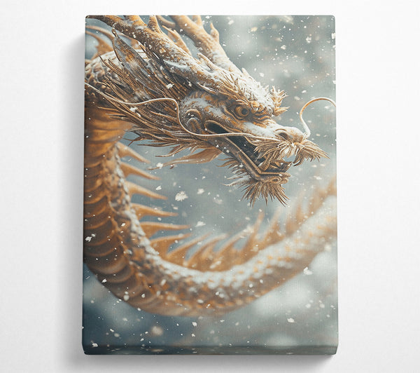 Dragon In The Snow Sky