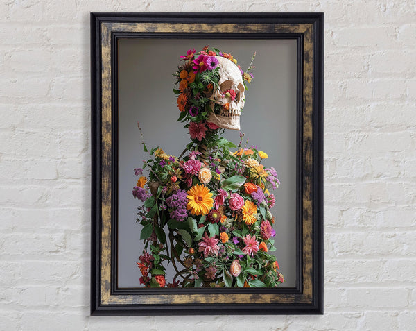 Flowers On A Skeleton