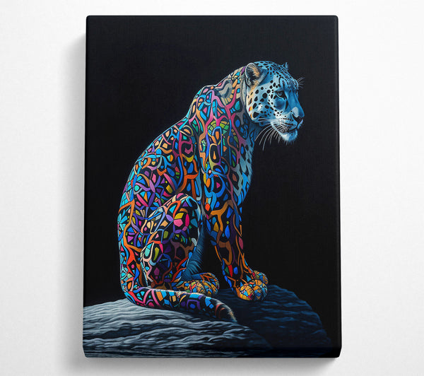 Blue Mosaic Leopard