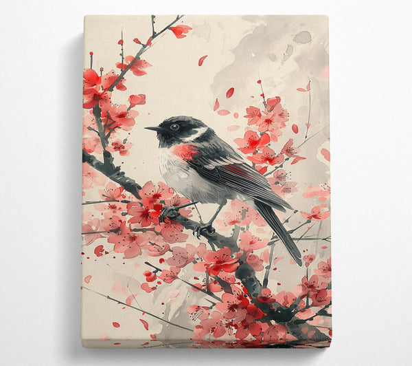 Pink Blossom Songbird