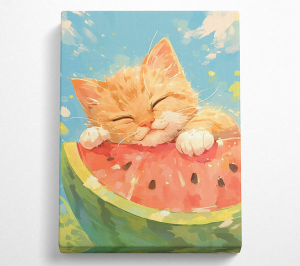 Red Cat And Melon Dream