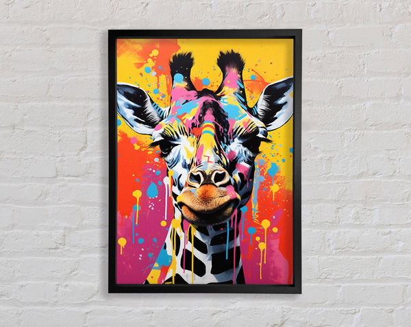 Giraffe Paint Splash