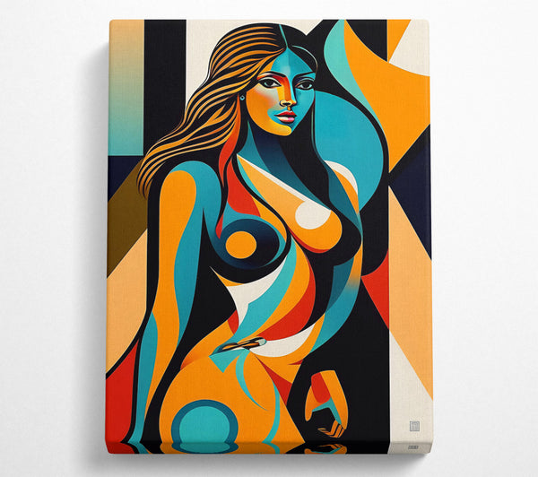 Orange Abstract Figure