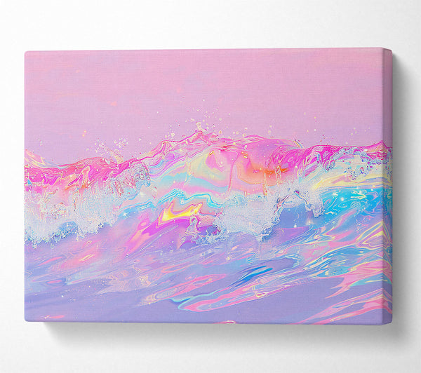 Pink Shimmering Waves