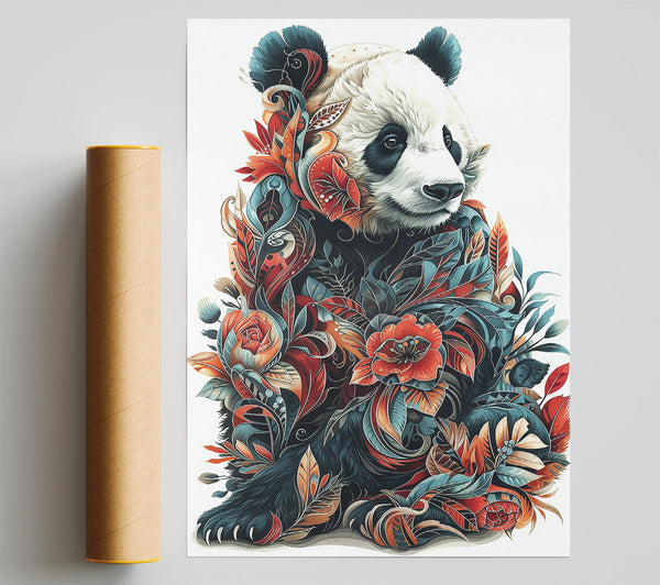 Teal Panda Bloom