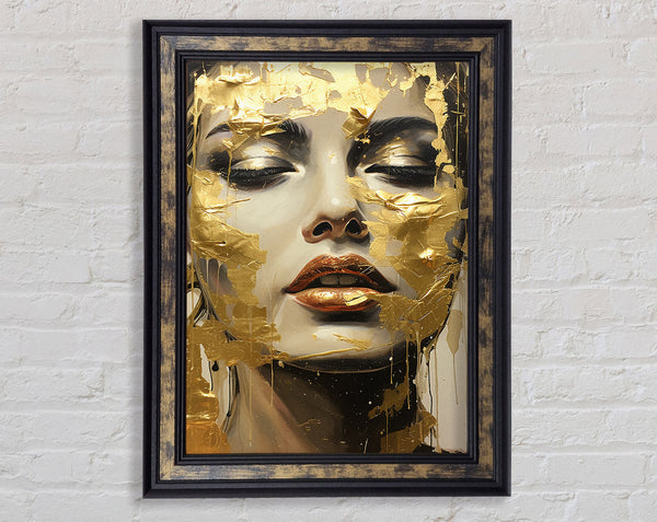 Gold Face Woman