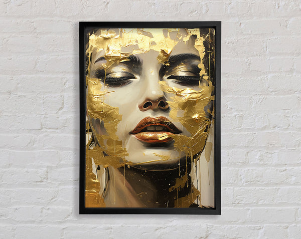 Gold Face Woman