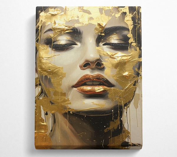 Gold Face Woman