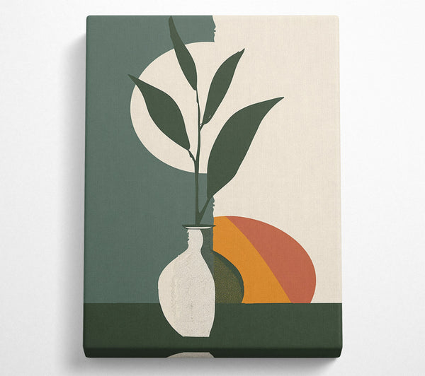 Sage Green Vase And Sun