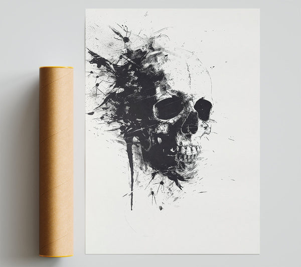 Black Skull Spatter