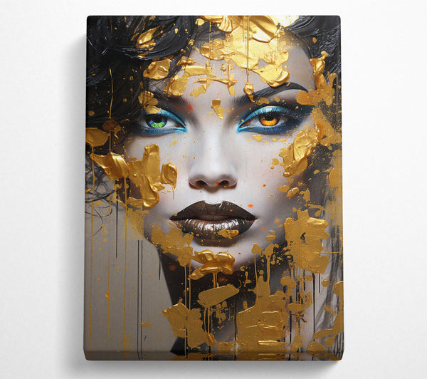 Gold Paint Woman