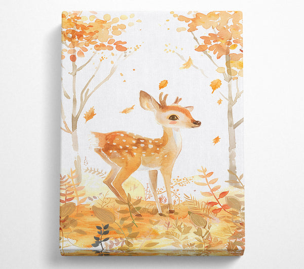 Golden Fawn In Woods