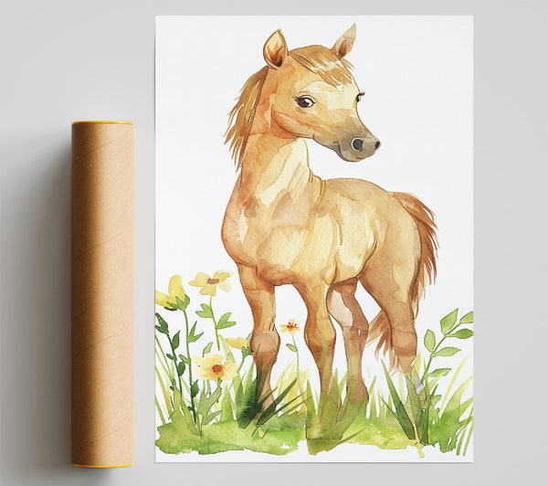 Golden Foal In Bloom