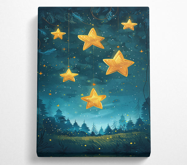 Teal Night Stars