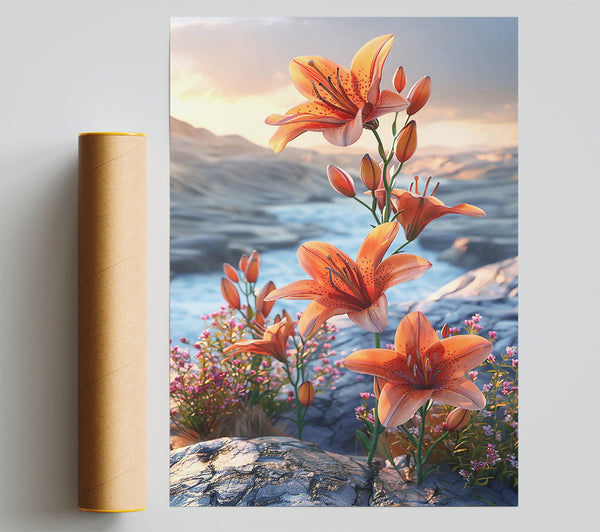 Sunset Orange Lilies