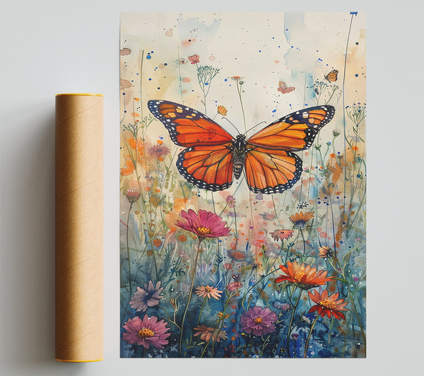 Orange Butterfly Dreamscape