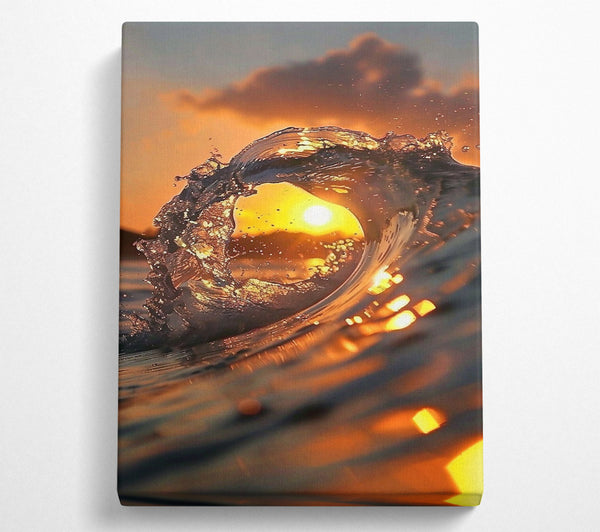 Golden Wave Sunset