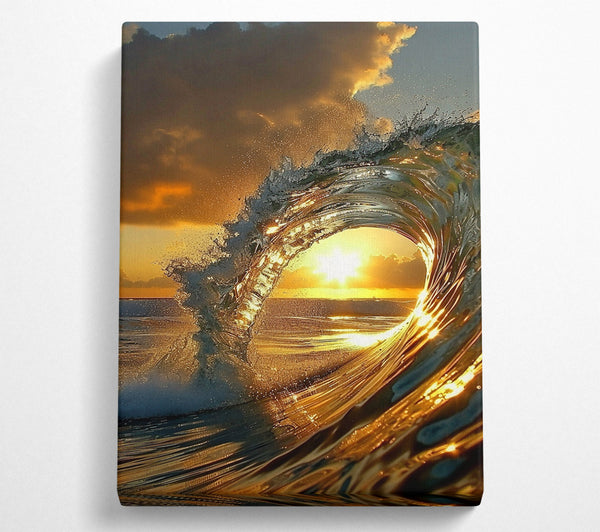 Golden Sunset Wave