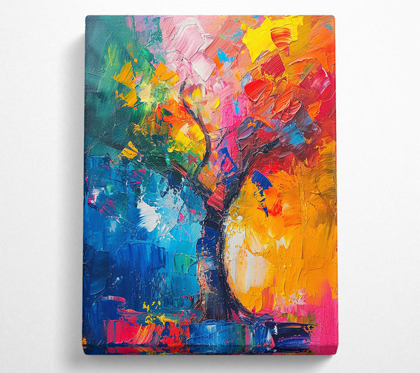 Orange Abstract Tree