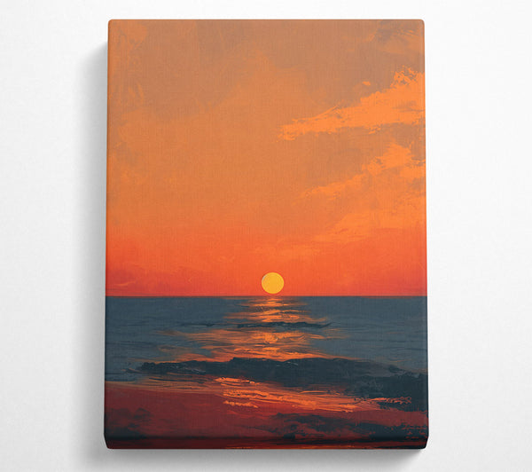 Orange Sunset Sea