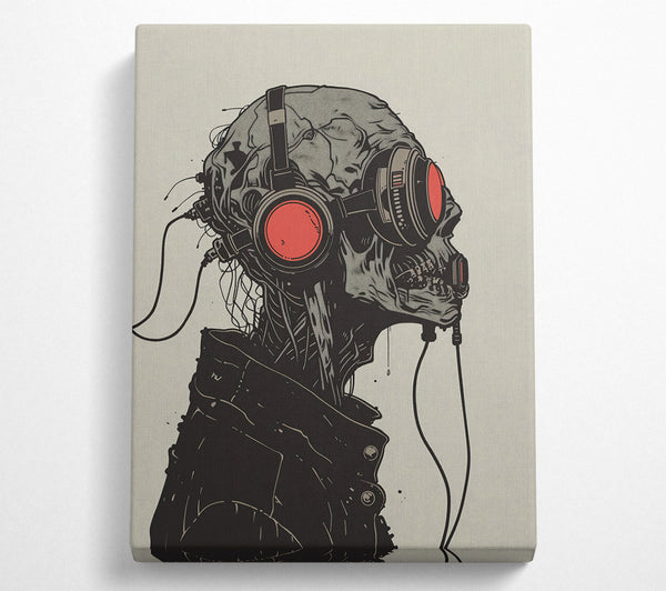 Red Wired Skull