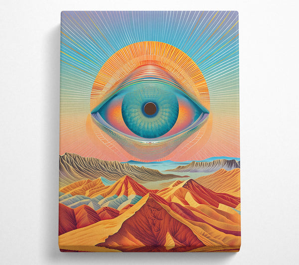 Azure Eye Over Hills