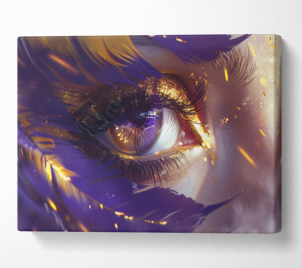 Purple And Golden Gaze