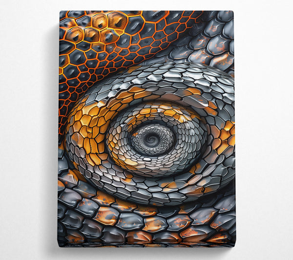 Orange Scaled Spiral