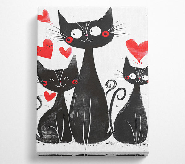 Happy Love Black Cats