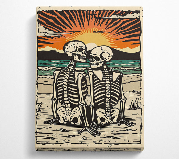 Golden Sunset Skeletons