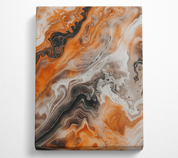 Burnt Orange Swirls